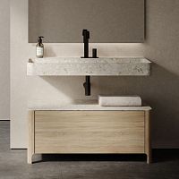 Wall-mounted washbasin KATA NOI marblecustom2-hole