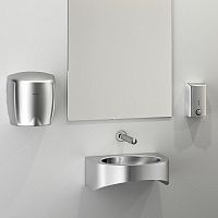 Wall-mounted washbasin PMR XSstainless steelantibacterialfinish