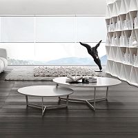 Contemporary coffee table Harpaoaklacquered MDFmarble