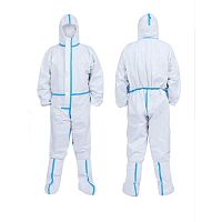 Unisex surgical gown anti-staticantimicrobialwhite