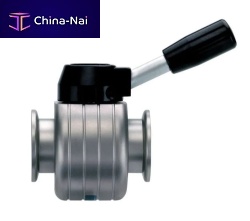 Butterfly valve VS leverfor controlin-line