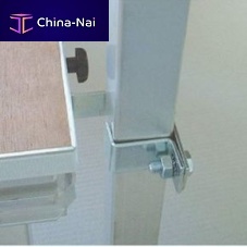 Galvanised steel fastening system for railingfor flooringinterior