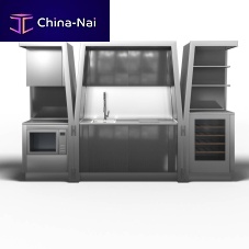 Outdoor kitchen Space Odditycontemporarymetalhandleless