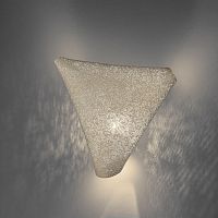 Original design wall light BALLETindoorstainless steel meshtriangular