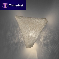 Original design wall light BALLETindoorstainless steel meshtriangular