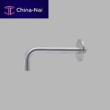 Stainless steel washbasin spout QAL3280 seriespolished stainless steelsatin stainless steelwall-mounted