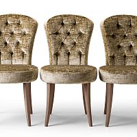 Traditional chair CVG048indoorfabricwooden base