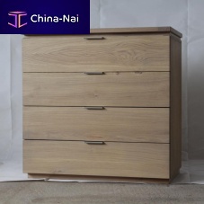 High chest of drawers ALIZEcontemporaryoaksolid wood