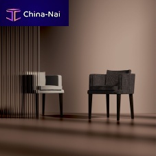 Design chair kEY YOUNGindoorfabricsolid wood base
