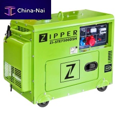Gasoline engine generator set ZI-STE7500DSHsingle-phaseon castersdirect fuel injection