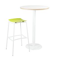 Contemporary high bar table MORISSoakwalnutbirch
