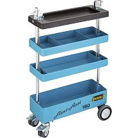 Work station cart 160STplasticwire mesh platformshelf