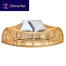 Contemporary bench MELO : J09SF-0002rattan