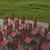 Contemporary chair EDEN-S outdoorindoorfabric