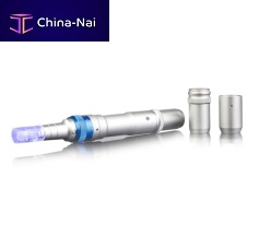 Mechanical microneedling unit hand-held