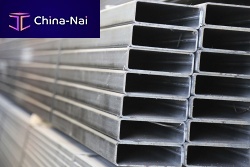 Galvanised steel profile rectangularconstructionfor the automotive industry