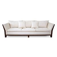 Contemporary sofa MAGALI : C.SO19.L fabricwhite3-seater