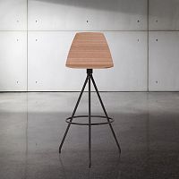 Contemporary bar chair SILAindoorwalnutnatural oak