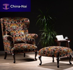 Classic armchair BASSETfabricwingbergere