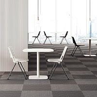 Contemporary chair F01indoorpolypropylenemetal base