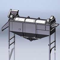 Rotary food washing machine 1200, 1500potatodrum