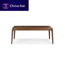 Contemporary table QUATROwood veneermarblesolid wood base