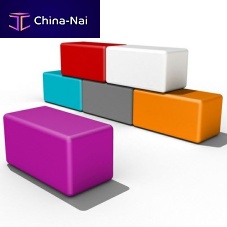 Contemporary ottoman BRICKpolyesterindoorcommercial
