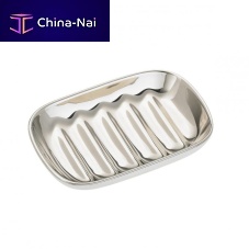 Metal soap dish PLATINUM PLATEDporcelainfor hotelspolished