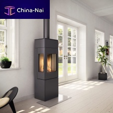 Gas heating stove NEXO GAS5 kW...10 kWfloor-mounted3-sided