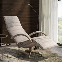 Contemporary armchair MENSANAfabricleathersteel