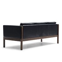 Contemporary sofa CH163leatherblackby Hans J. Wegner
