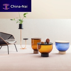 Contemporary coffee table Masteawalnutashwooden base