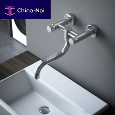 Wall-mounted double-handle mixer tap KW50stainless steel 316Lkitchen2-hole