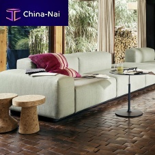 Modular sofa SOFTcontemporaryfabricleather