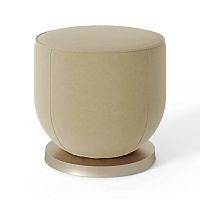 Contemporary pouf DAHLIA velvetroundswivel