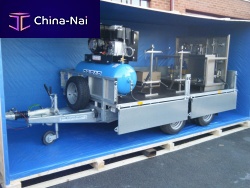 Equipment trailer towedhydraulic
