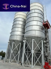Bolted silo cementfillingconstruction