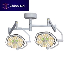 Ceiling-mounted surgical lighting system HF-L60+60C LED2-arm