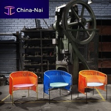 Contemporary dining chair CARIBEindoorrecycled plasticPVC