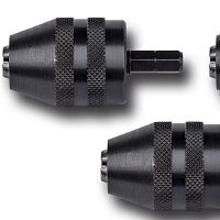 Drill chuck with drill chuck taper with adaptersteel3-jaw
