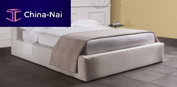 Double bed 5300 OPENcontemporaryupholsteredwith headboard