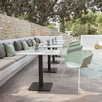 Contemporary chair RONDA outdoorsteelplastic