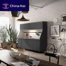 Contemporary kitchen URBAN : 29woodencompactwith handle