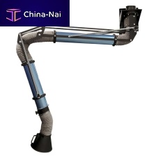 Wall-mounted extraction arm ELEFANTINO ELPrigidarticulateddust