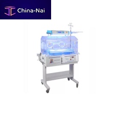 Infant incubator on casters HFBIN-3000Bwith scalewith 4 operating windows