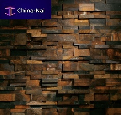 Stone wall cladding panel KALEIDOS : EVEREST FERROinteriorstone look