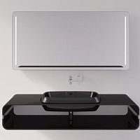Wall-mounted bathroom mirror ANIANIcommercialunique designrectangular