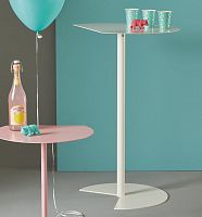 Contemporary high bar table WAYmetalmetal baseD-shape