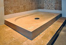 Rectangular shower base ADIGEraisednatural stone