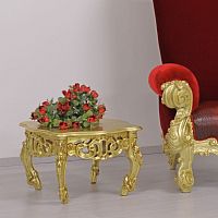 New Baroque design side table FINLANDIAlacquered woodsolid woodbeech